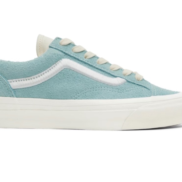 Vault vans Low-top suede and canvas sneakers in blue. - Picture 1 of 5